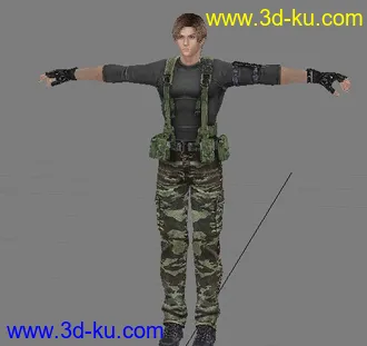 3D打印模型WII生化危机人物的图片