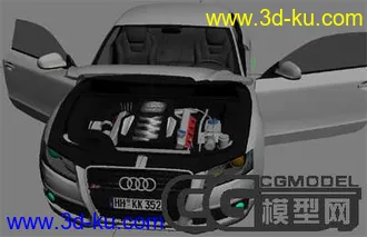 奥迪S5 3dsmax 2008 模型的图片