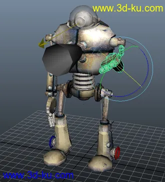 3D打印模型带绑定的小机器人的图片