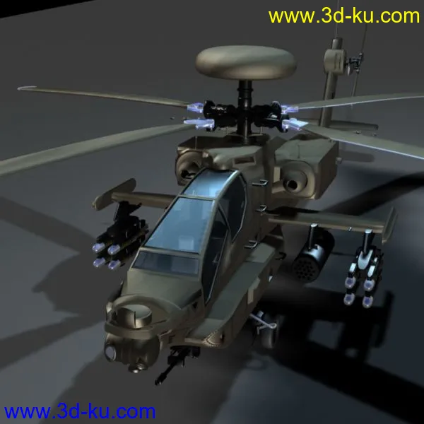 阿帕奇武装直升机模型的图片2