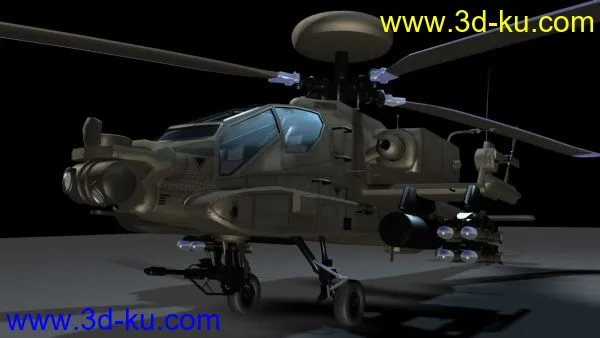 阿帕奇武装直升机模型的图片3