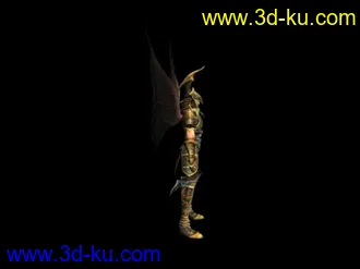 3D打印模型带翅膀的战士的图片