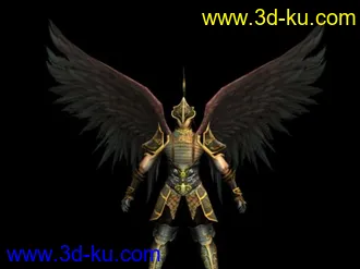 3D打印模型带翅膀的战士的图片