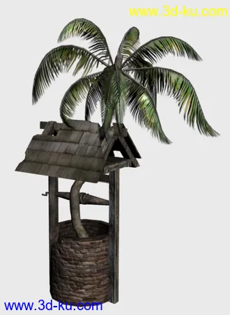 3D打印模型一棵漂亮的椰树的图片