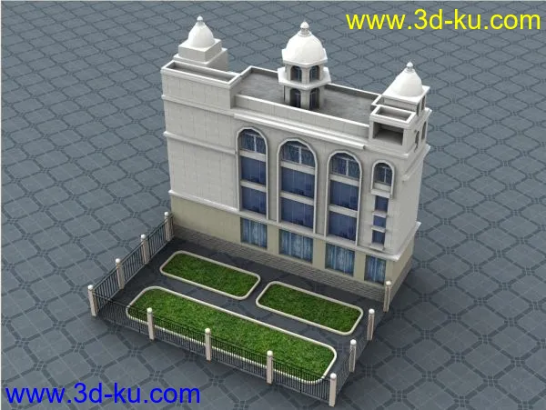 白宫风格建筑模型的图片1
