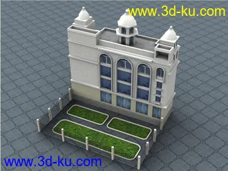 3D打印模型白宫风格建筑的图片