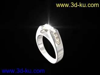 3D打印模型钻石戒指的图片