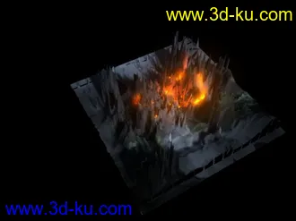 3D打印模型火山的图片