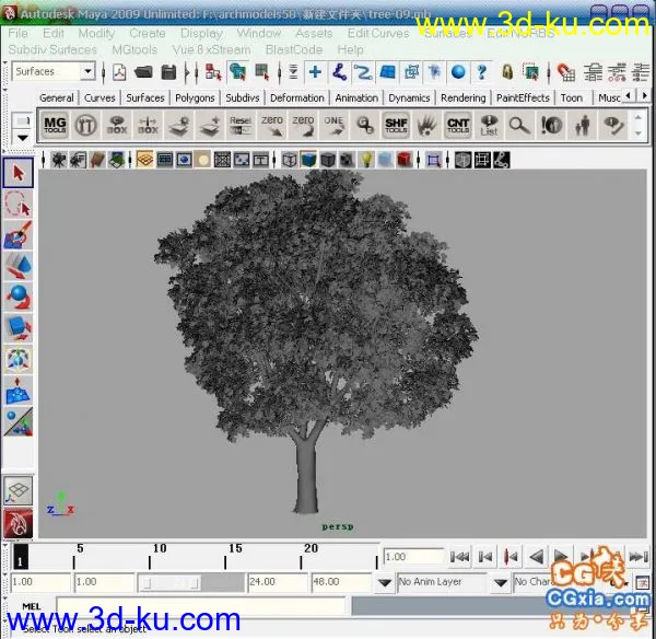 maya  TREE   高清樹模   大家來搶啊模型的图片1