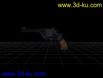 3D打印模型左轮手枪的图片