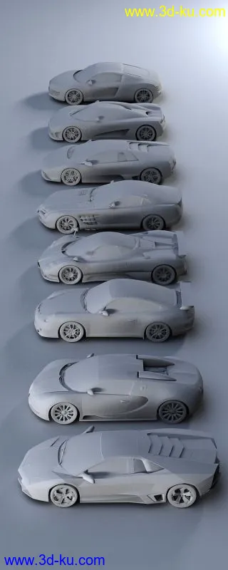 3D打印模型超跑大集合，enjoyz them...的图片