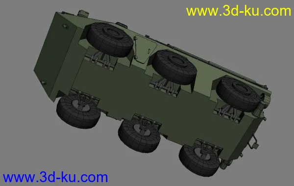 PLA 的ZSL92B轮式装甲输送车--原创模型的图片2