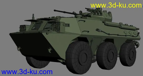PLA 的ZSL92B轮式装甲输送车--原创模型的图片3