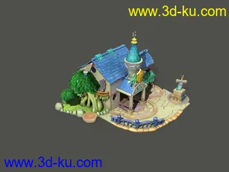 3D打印模型Q 版2.5D场景的图片