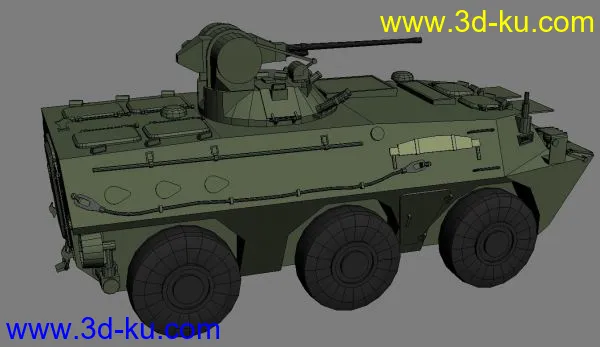 PLA 的ZSL92A轮式装甲输送车--原创模型的图片3