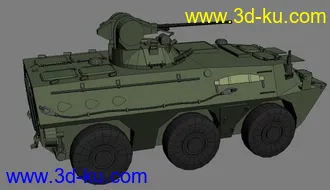 3D打印模型PLA 的ZSL92A轮式装甲输送车--原创的图片