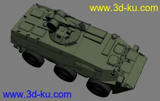 3D打印模型PLA 的ZSL92A轮式装甲输送车--原创的图片
