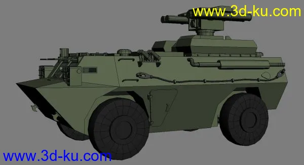 PLA 的AFT09反坦克导弹发射车--原创模型的图片3