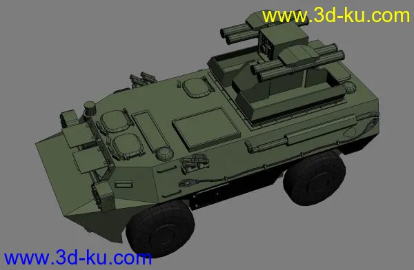 PLA 的AFT09反坦克导弹发射车--原创模型的图片4