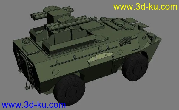 PLA 的AFT09反坦克导弹发射车--原创模型的图片6