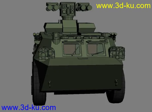 PLA 的AFT09反坦克导弹发射车--原创模型的图片7