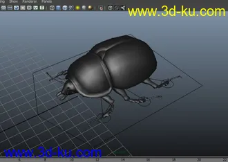 3D打印模型甲虫绑定的图片