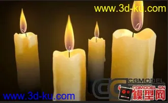 3D打印模型蜡烛的图片