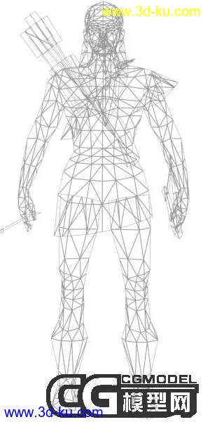 3D打印模型分享一个精美的游戏人物————猎人的图片