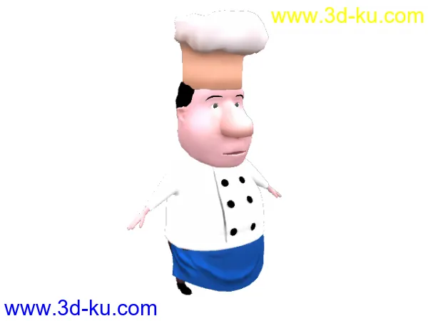 卡通厨师模型的图片1