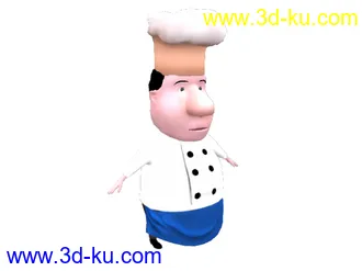 3D打印模型卡通厨师的图片