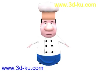 3D打印模型卡通厨师的图片