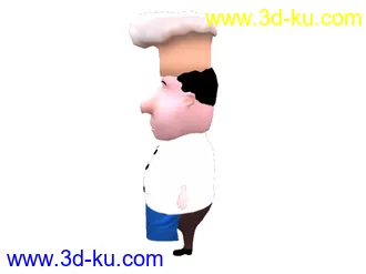 3D打印模型卡通厨师的图片