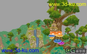 3D打印模型一个游戏场景(MAYA2009格式)的图片