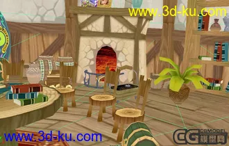 3D打印模型一个游戏场景(MAYA2009格式)的图片