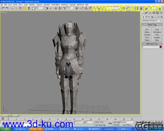 网游洛奇---白色骑士模型 max 5 格式的图片