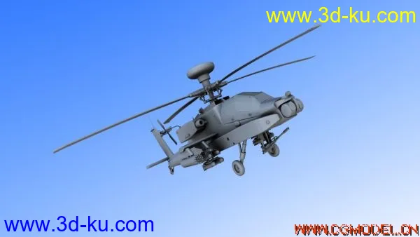 AH-64D拆UV画贴图把简模给你模型的图片3