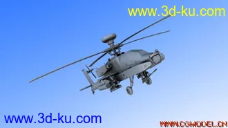 3D打印模型AH-64D拆UV画贴图把简模给你的图片