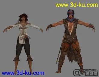 3D打印模型波丝王子重生男女主角的图片