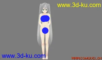 3D打印模型3d定制女仆——初音的图片