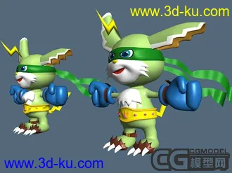 3D打印模型闪电兽的图片