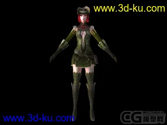 3D打印模型Atlantica Online Archer2 Animated 3dsMax的图片