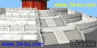 3D打印模型maya版天坛祈年殿（有贴图），附赠埃菲尔铁塔及悉尼歌剧院的图片