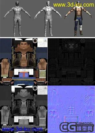 3D打印模型郭靖郭大侠(新年第一个礼物,带Bip绑定和标准姿势)的图片