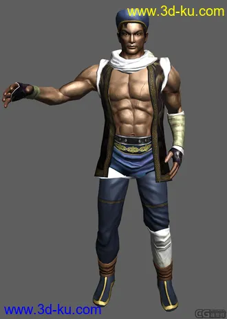 3D打印模型郭靖郭大侠(新年第一个礼物,带Bip绑定和标准姿势)的图片