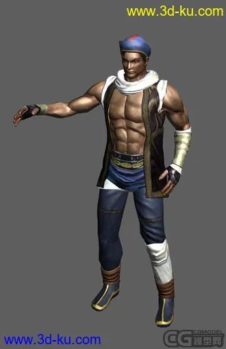 3D打印模型郭靖郭大侠(新年第一个礼物,带Bip绑定和标准姿势)的图片