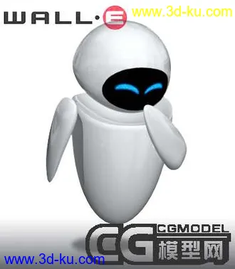 3D打印模型机器人总动员 可爱的机器人EVE的图片