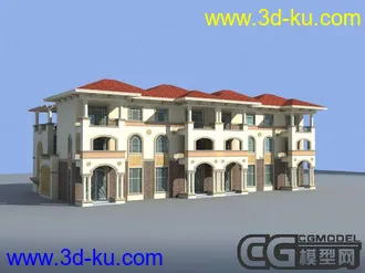 3D打印模型联排别墅的图片