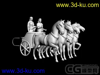 3D打印模型马和人的图片