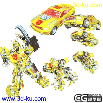 3D打印模型新年礼物变形金刚的图片