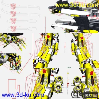 3D打印模型新年礼物变形金刚的图片